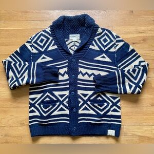 Denim & Supply Ralph Lauren Navy and Cream Cardigan